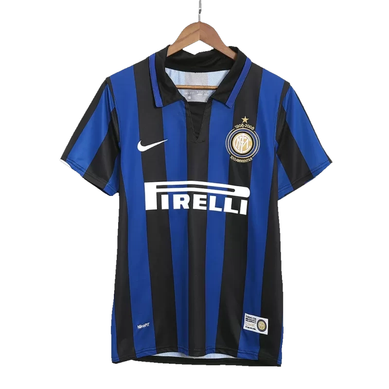 Inter Maglia Casa Retrò 2007/08 – Blu e Nero
